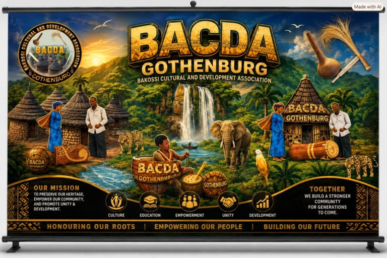 BACDA Gothenburg cultural and development association event banner